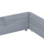 vidaXL Pflanzkasten Grau 150x100 cm Massivholz Kiefer vidaXL Pflanzkasten Grau 150x100 cm Massivholz Kiefer