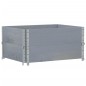 vidaXL Pflanzkasten Grau 80x60 cm Massivholz Kiefer vidaXL Pflanzkasten Grau 80x60 cm Massivholz Kiefer