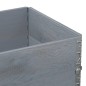 vidaXL Pflanzkasten Grau 80x60 cm Massivholz Kiefer vidaXL Pflanzkasten Grau 80x60 cm Massivholz Kiefer