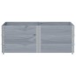 vidaXL Pflanzkasten Grau 150x100 cm Massivholz Kiefer vidaXL Pflanzkasten Grau 150x100 cm Massivholz Kiefer