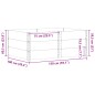 vidaXL Pflanzkasten Grau 150x100 cm Massivholz Kiefer vidaXL Pflanzkasten Grau 150x100 cm Massivholz Kiefer
