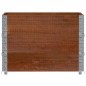 vidaXL Pflanzkasten Braun 80x60 cm Massivholz Kiefer vidaXL Pflanzkasten Braun 80x60 cm Massivholz Kiefer