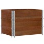 vidaXL Pflanzkasten Braun 80x60 cm Massivholz Kiefer vidaXL Pflanzkasten Braun 80x60 cm Massivholz Kiefer