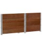 vidaXL Pflanzkasten Braun 80x60 cm Massivholz Kiefer vidaXL Pflanzkasten Braun 80x60 cm Massivholz Kiefer