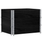 vidaXL Pflanzkasten Schwarz 80x60 cm Massivholz Kiefer vidaXL Pflanzkasten Schwarz 80x60 cm Massivholz Kiefer