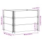 vidaXL Pflanzkasten Schwarz 80x60 cm Massivholz Kiefer vidaXL Pflanzkasten Schwarz 80x60 cm Massivholz Kiefer