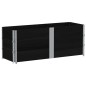 vidaXL Pflanzkasten Schwarz 150x50 cm Massivholz Kiefer vidaXL Pflanzkasten Schwarz 150x50 cm Massivholz Kiefer