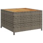 vidaXL Gartensofa in L-Form mit Tisch und Kissen Grau Poly Rattan vidaXL Gartensofa in L-Form mit Tisch und Kissen Grau Poly Rattan