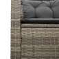 vidaXL Gartensofa in L-Form mit Tisch und Kissen Grau Poly Rattan vidaXL Gartensofa in L-Form mit Tisch und Kissen Grau Poly Rattan