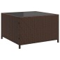 vidaXL Gartensofa in L-Form mit Tisch und Kissen Braun Poly Rattan vidaXL Gartensofa in L-Form mit Tisch und Kissen Braun Poly Rattan