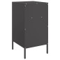 vidaXL Nachttisch Schwarz 36x39x68 cm Kaltgewalzter Stahl vidaXL Nachttisch Schwarz 36x39x68 cm Kaltgewalzter Stahl