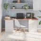vidaXL Tischplatte Hellbraun 180x60x(2-4)cm Massivholz Eiche Behandelt vidaXL Tischplatte Hellbraun 180x60x(2-4)cm Massivholz Eiche Behandelt