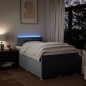 vidaXL Boxspringbett mit Matratze Hellgrau 120x200 cm Stoff vidaXL Boxspringbett mit Matratze Hellgrau 120x200 cm Stoff