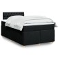 vidaXL Boxspringbett mit Matratze Schwarz 120x200 cm Stoff vidaXL Boxspringbett mit Matratze Schwarz 120x200 cm Stoff