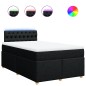 vidaXL Boxspringbett mit Matratze Schwarz 120x200 cm Stoff vidaXL Boxspringbett mit Matratze Schwarz 120x200 cm Stoff