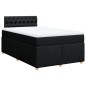 vidaXL Boxspringbett mit Matratze Schwarz 120x200 cm Stoff vidaXL Boxspringbett mit Matratze Schwarz 120x200 cm Stoff
