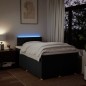 vidaXL Boxspringbett mit Matratze Schwarz 120x200 cm Stoff vidaXL Boxspringbett mit Matratze Schwarz 120x200 cm Stoff