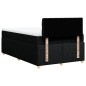 vidaXL Boxspringbett mit Matratze Schwarz 120x200 cm Stoff vidaXL Boxspringbett mit Matratze Schwarz 120x200 cm Stoff