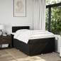 vidaXL Boxspringbett mit Matratze Schwarz 120x200 cm Stoff vidaXL Boxspringbett mit Matratze Schwarz 120x200 cm Stoff