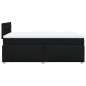 vidaXL Boxspringbett mit Matratze Schwarz 120x200 cm Stoff vidaXL Boxspringbett mit Matratze Schwarz 120x200 cm Stoff
