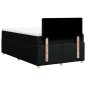vidaXL Boxspringbett mit Matratze Schwarz 120x200 cm Stoff vidaXL Boxspringbett mit Matratze Schwarz 120x200 cm Stoff