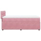 vidaXL Boxspringbett mit Matratze Rosa 90x190 cm Samt vidaXL Boxspringbett mit Matratze Rosa 90x190 cm Samt