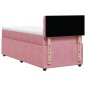vidaXL Boxspringbett mit Matratze Rosa 90x190 cm Samt vidaXL Boxspringbett mit Matratze Rosa 90x190 cm Samt