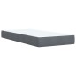 vidaXL Boxspringbett mit Matratze Dunkelgrau 90x190 cm Samt vidaXL Boxspringbett mit Matratze Dunkelgrau 90x190 cm Samt