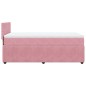 vidaXL Boxspringbett mit Matratze Rosa 90x190 cm Samt vidaXL Boxspringbett mit Matratze Rosa 90x190 cm Samt
