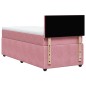 vidaXL Boxspringbett mit Matratze Rosa 90x190 cm Samt vidaXL Boxspringbett mit Matratze Rosa 90x190 cm Samt
