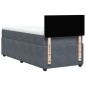 vidaXL Boxspringbett mit Matratze Dunkelgrau 90x200 cm Samt vidaXL Boxspringbett mit Matratze Dunkelgrau 90x200 cm Samt