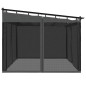 vidaXL Pavillon mit Netzwänden Anthrazit 4x3 m Stahl vidaXL Pavillon mit Netzwänden Anthrazit 4x3 m Stahl