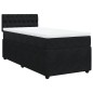 vidaXL Boxspringbett mit Matratze Schwarz 90x200 cm Samt vidaXL Boxspringbett mit Matratze Schwarz 90x200 cm Samt