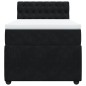 vidaXL Boxspringbett mit Matratze Schwarz 90x200 cm Samt vidaXL Boxspringbett mit Matratze Schwarz 90x200 cm Samt