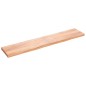 Tischplatte Hellbraun 200x40x6 cm Massivholz Eiche Behandelt Tischplatte Hellbraun 200x40x6 cm Massivholz Eiche Behandelt