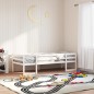 vidaXL Kinderbett Weiß 90x200 cm Massivholz Kiefer vidaXL Kinderbett Weiß 90x200 cm Massivholz Kiefer