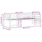 vidaXL Kinderbett 90x190 cm Massivholz Kiefer vidaXL Kinderbett 90x190 cm Massivholz Kiefer