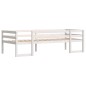 vidaXL Kinderbett Weiß 75x190 cm Massivholz Kiefer vidaXL Kinderbett Weiß 75x190 cm Massivholz Kiefer