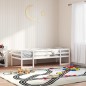 vidaXL Kinderbett Weiß 75x190 cm Massivholz Kiefer vidaXL Kinderbett Weiß 75x190 cm Massivholz Kiefer