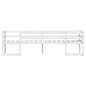 vidaXL Kinderbett Weiß 75x190 cm Massivholz Kiefer vidaXL Kinderbett Weiß 75x190 cm Massivholz Kiefer