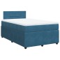 vidaXL Boxspringbett mit Matratze Blau 120x200 cm Samt vidaXL Boxspringbett mit Matratze Blau 120x200 cm Samt