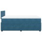 vidaXL Boxspringbett mit Matratze Blau 120x200 cm Samt vidaXL Boxspringbett mit Matratze Blau 120x200 cm Samt