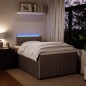 vidaXL Boxspringbett mit Matratze Hellgrau 120x200 cm Samt vidaXL Boxspringbett mit Matratze Hellgrau 120x200 cm Samt