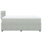 vidaXL Boxspringbett mit Matratze Hellgrau 120x200 cm Samt vidaXL Boxspringbett mit Matratze Hellgrau 120x200 cm Samt
