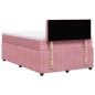vidaXL Boxspringbett mit Matratze Rosa 120x200 cm Samt vidaXL Boxspringbett mit Matratze Rosa 120x200 cm Samt