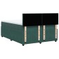 vidaXL Boxspringbett mit Matratze Dunkelgrün 140x190 cm Samt vidaXL Boxspringbett mit Matratze Dunkelgrün 140x190 cm Samt