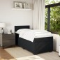 vidaXL Boxspringbett mit Matratze Schwarz 80x200 cm Samt vidaXL Boxspringbett mit Matratze Schwarz 80x200 cm Samt