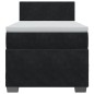 vidaXL Boxspringbett mit Matratze Schwarz 80x200 cm Samt vidaXL Boxspringbett mit Matratze Schwarz 80x200 cm Samt