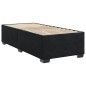 vidaXL Boxspringbett mit Matratze Schwarz 80x200 cm Samt vidaXL Boxspringbett mit Matratze Schwarz 80x200 cm Samt