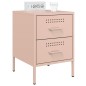 vidaXL Nachttische 2 Stk. Rosa 36x39x50,5 cm Stahl vidaXL Nachttische 2 Stk. Rosa 36x39x50,5 cm Stahl